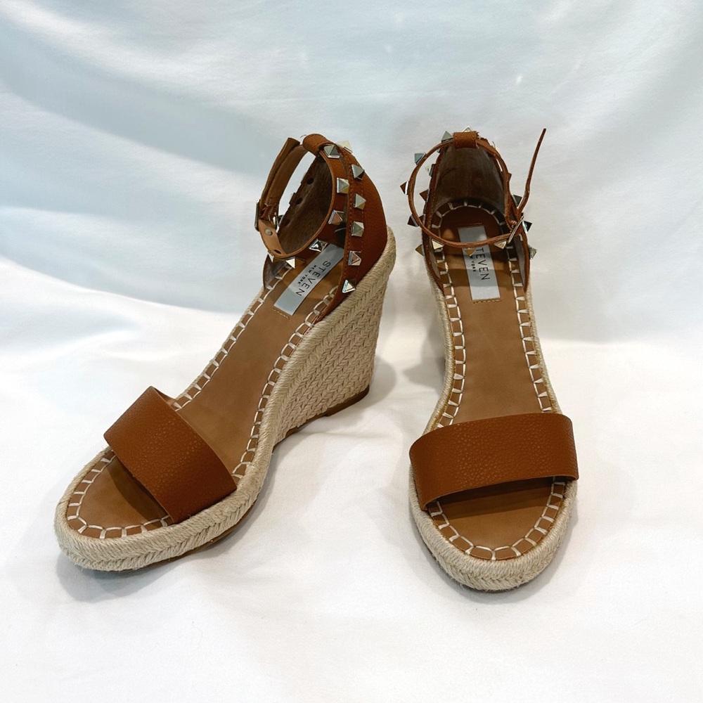 Steve Madden leather espadrille heel